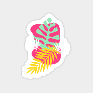 Tropical Palms - Pink Sticker